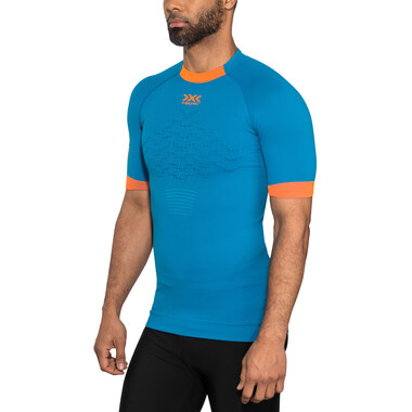 T-Shirt X BIONIC THE TRICK G2 Manches Courtes Bleu/Orange 2023 X BIONIC Probikeshop 0
